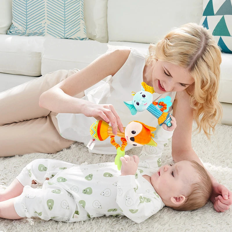 Colorful Animal Baby Rattles