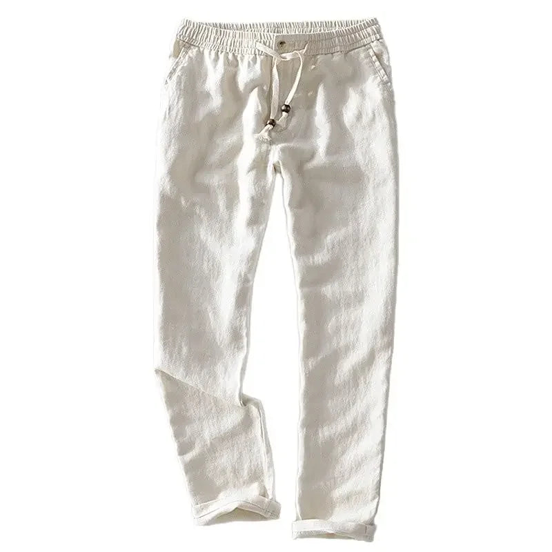 Linen Slim Fit Trousers for men