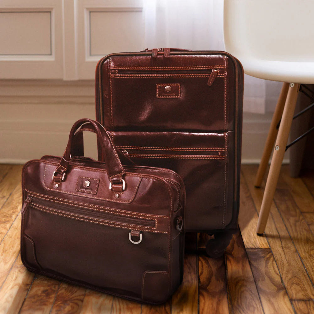Oxford 4 Wheel Cabin Trolley 50Cm, Tobacco