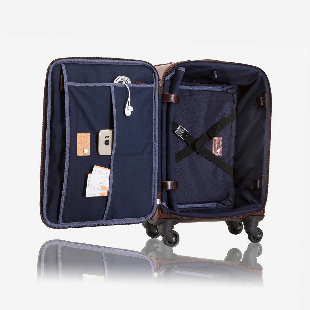 Oxford 4 Wheel Cabin Trolley 50Cm, Tobacco