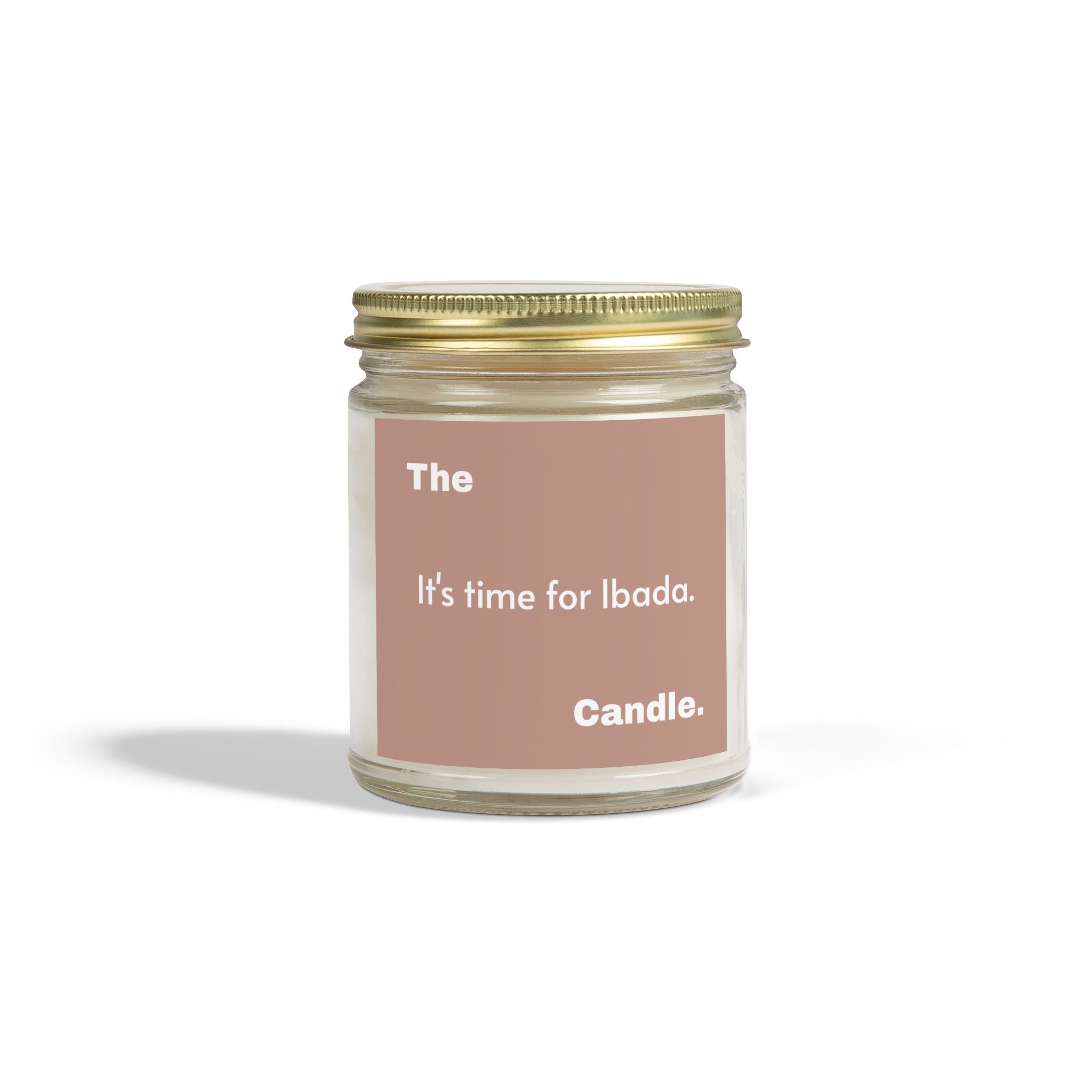 &quot;Time for Ibada&quot; Scented Candles, Coconut Apricot Wax (4oz, 9oz)