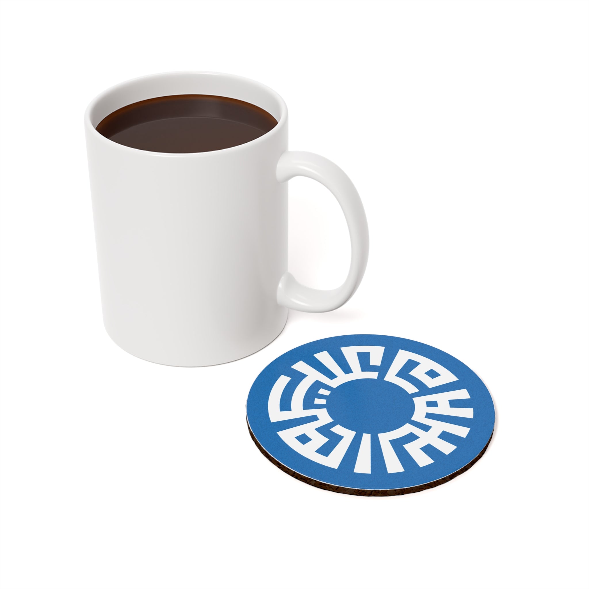&quot;Salam&quot; Cork Back Coaster- Green