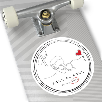 &quot;Rouh el Rouh&quot; Round Stickers, Indoor\Outdoor