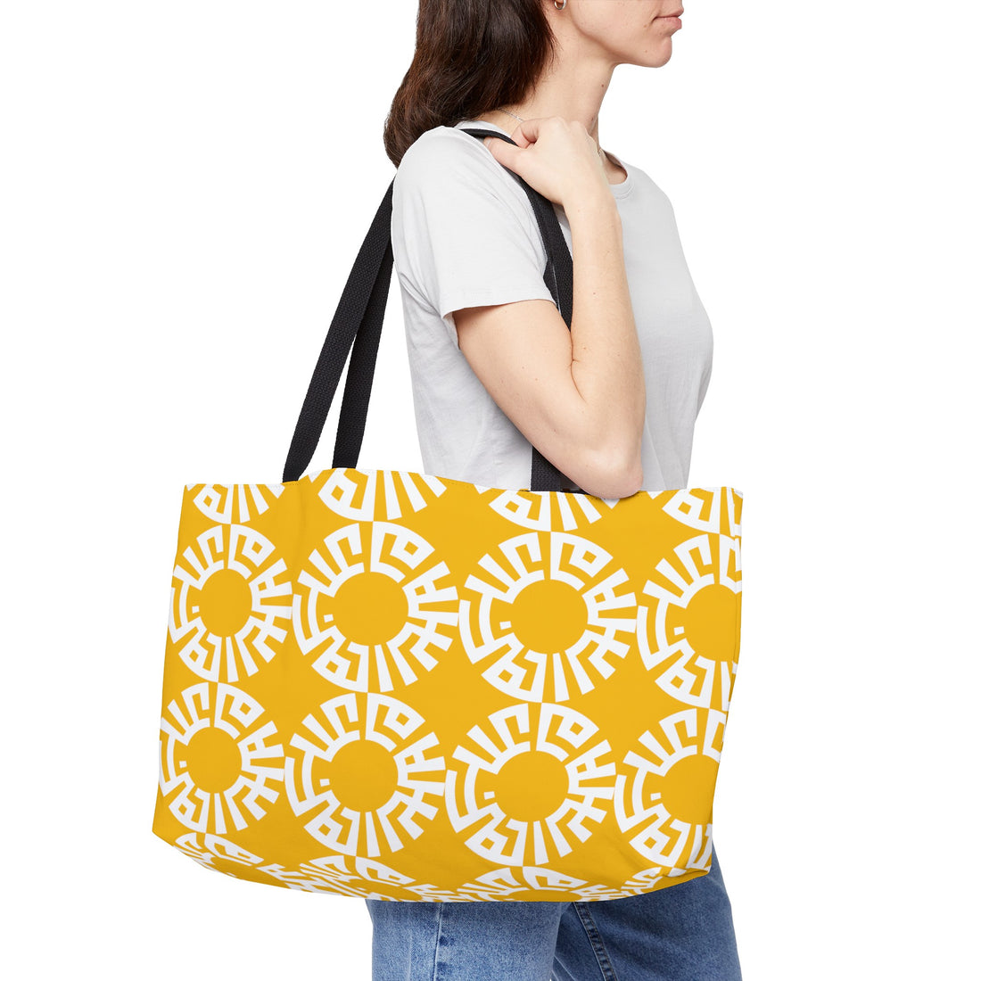 "Salam" Weekender Tote Bag- Yellow