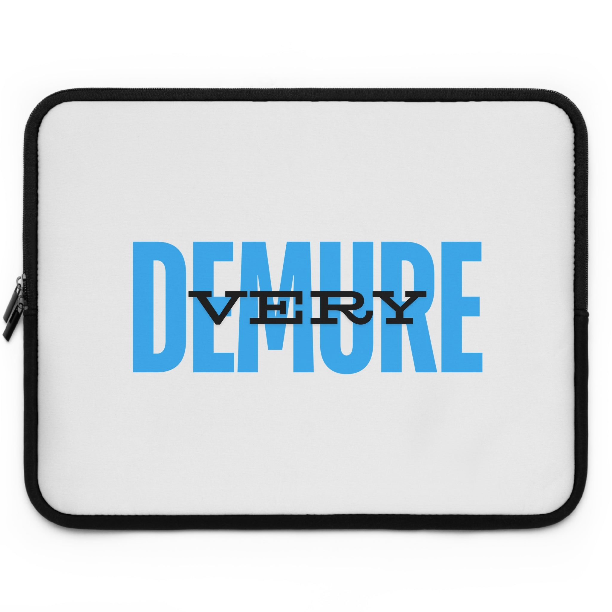 &quot;Very Demure&quot; Laptop Sleeve- Blue