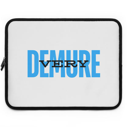 &quot;Very Demure&quot; Laptop Sleeve- Blue