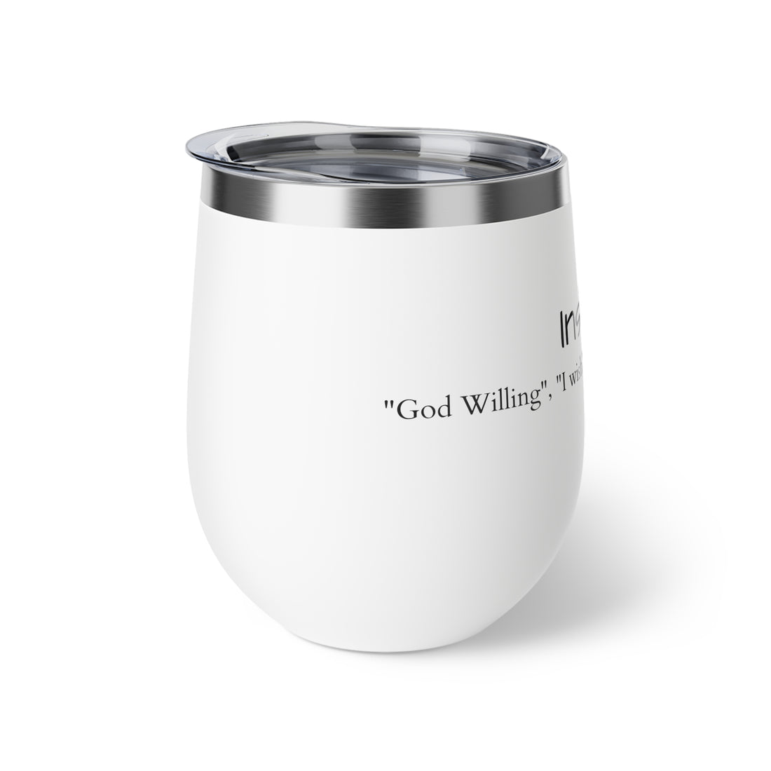 Copper Vacuum Insulated Cup, 12oz- "InshaAllah"