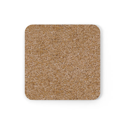 &quot;Salam&quot; Cork Back Coaster- Green