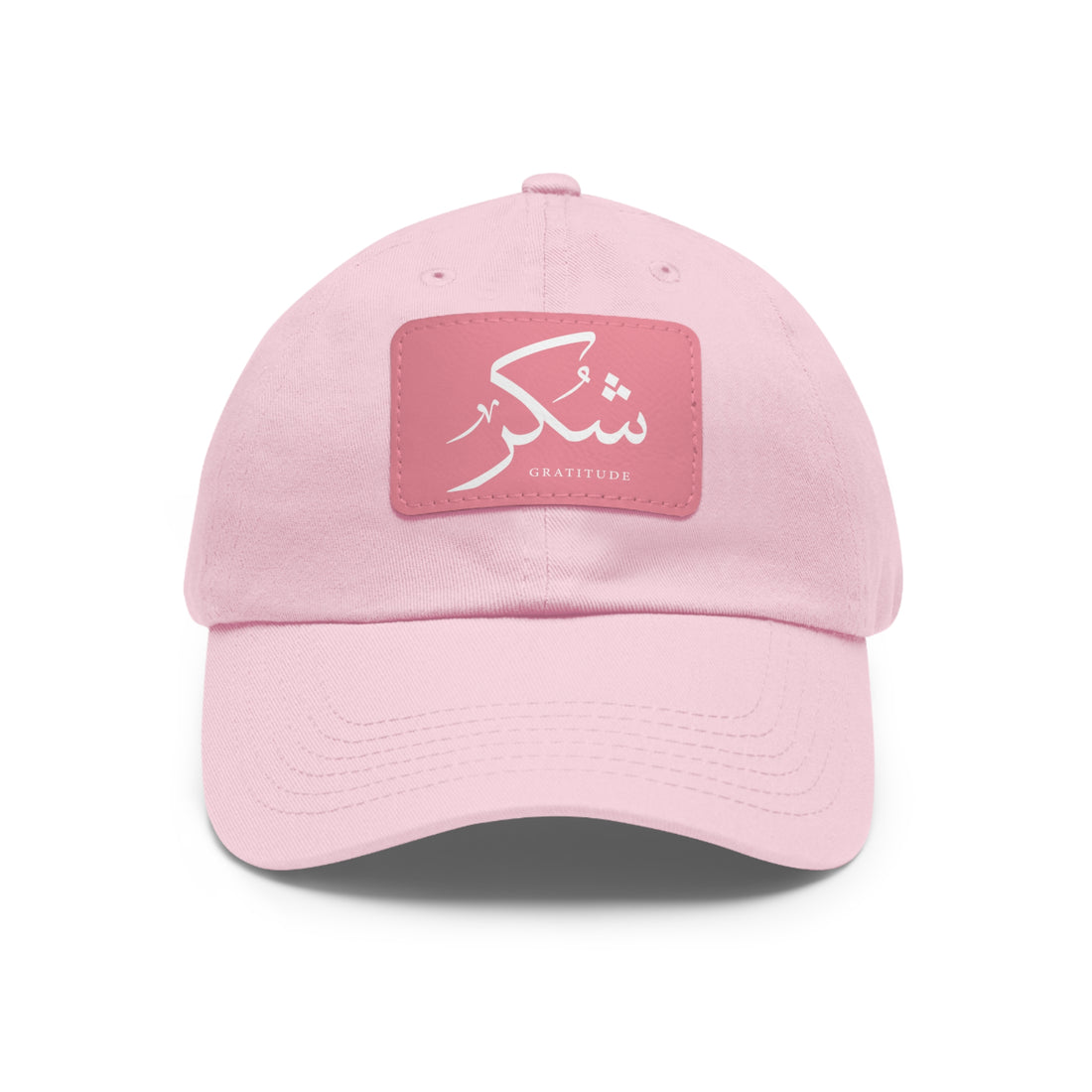 Hat with Leather Patch, &quot;Gratitude&quot;