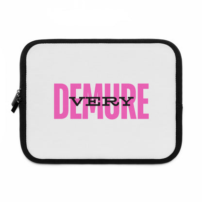 &quot;Very Demure&quot; Laptop Sleeve- Pink