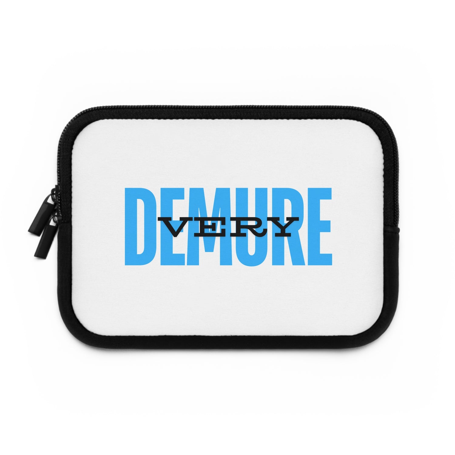 &quot;Very Demure&quot; Laptop Sleeve- Blue