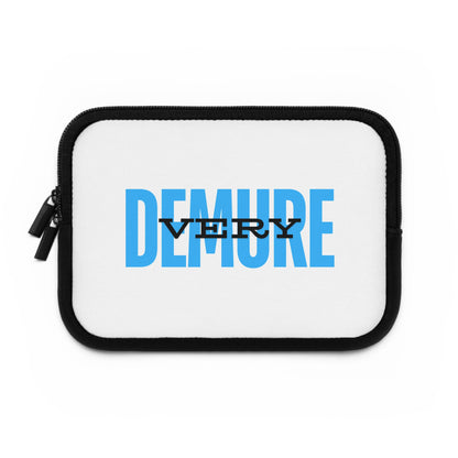 &quot;Very Demure&quot; Laptop Sleeve- Blue