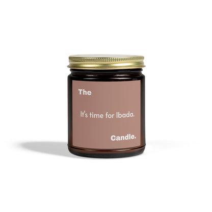 &quot;Time for Ibada&quot; Scented Candles, Coconut Apricot Wax (4oz, 9oz)