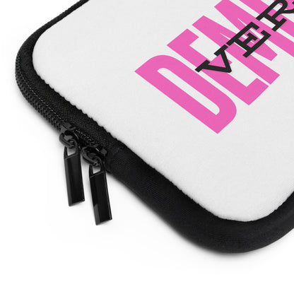 &quot;Very Demure&quot; Laptop Sleeve- Pink