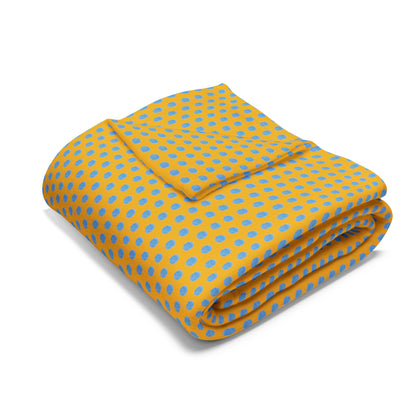 Arctic Fleece Blanket- Yellow/Blue