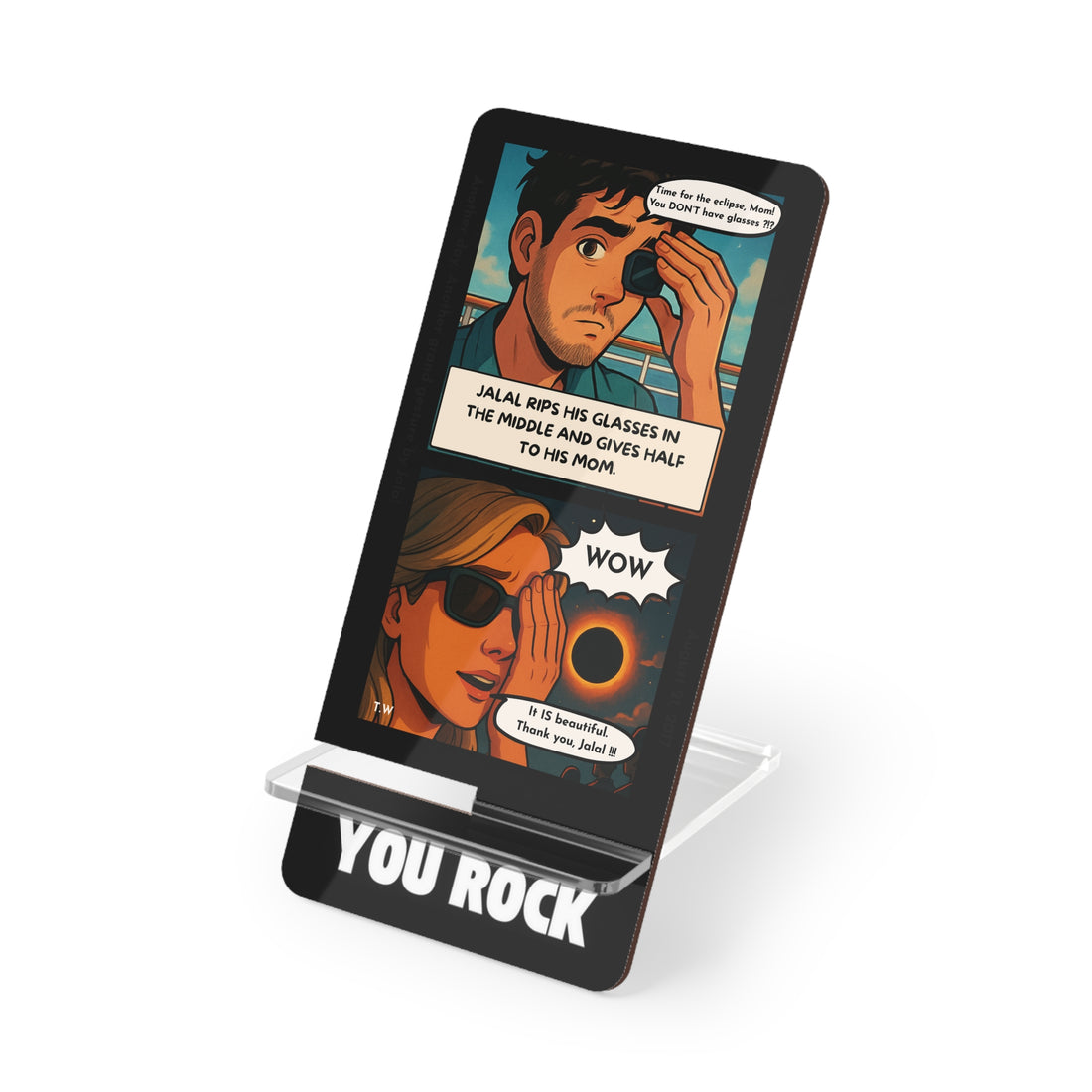 Personalized Smartphone Holder with Comic Design
