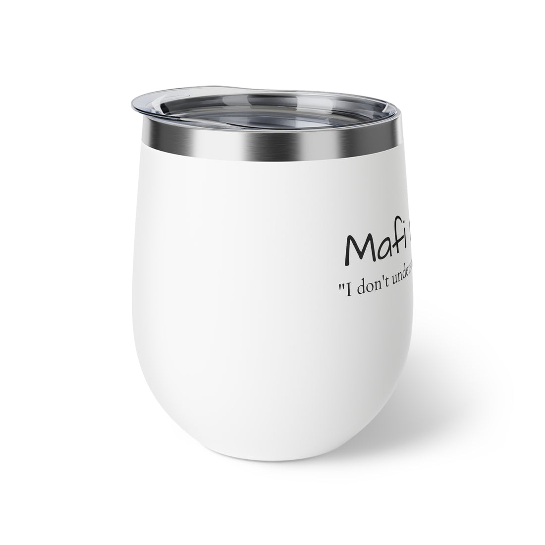 Copper Vacuum Insulated Cup, 12oz-  &quot;Mafi Maloom&quot;
