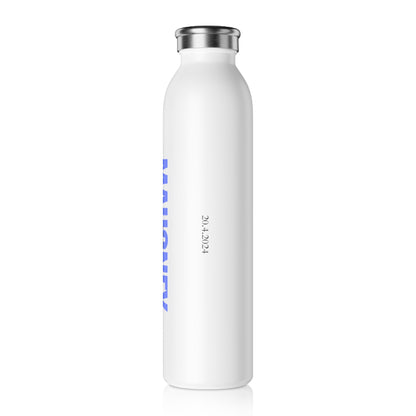 Personalized Slim Water Bottle, Blue