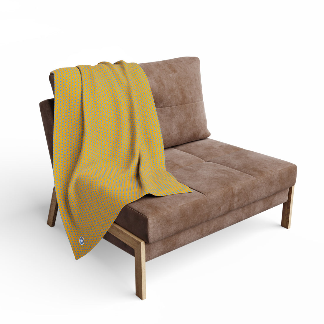 Arctic Fleece Blanket- Yellow/Blue