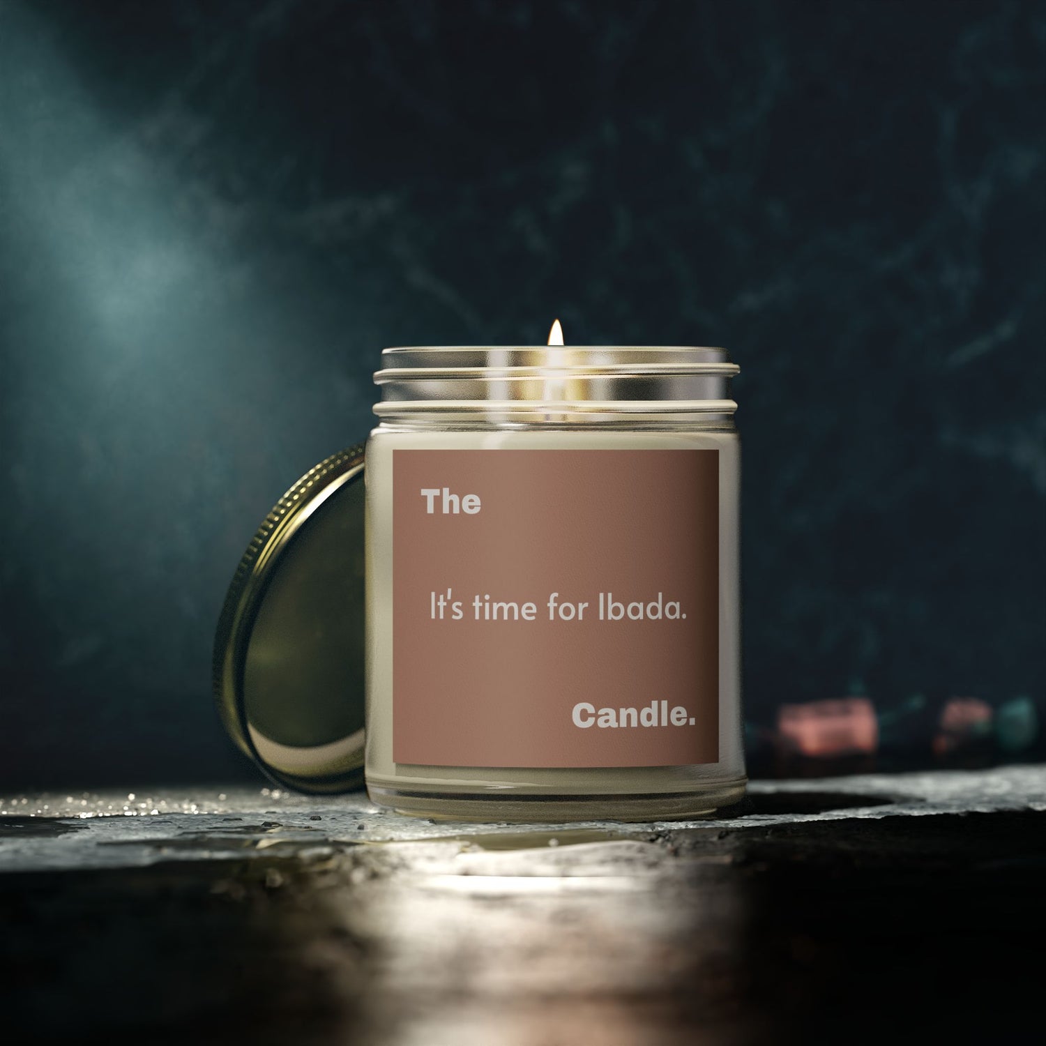 &quot;Time for Ibada&quot; Scented Candles, Coconut Apricot Wax (4oz, 9oz)
