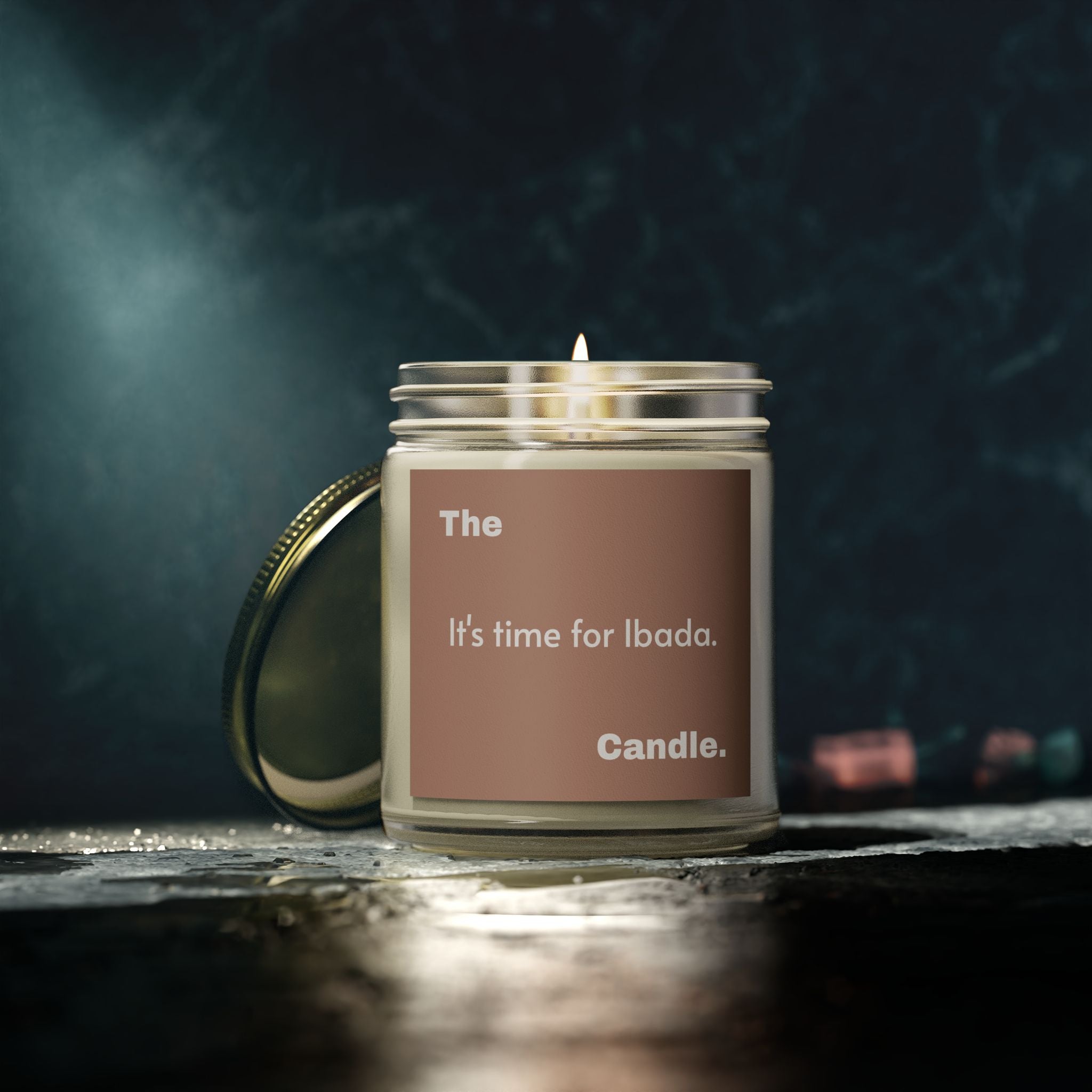 &quot;Time for Ibada&quot; Scented Candles, Coconut Apricot Wax (4oz, 9oz)