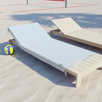 Boho Beach Cloth- Polka Dot Blue