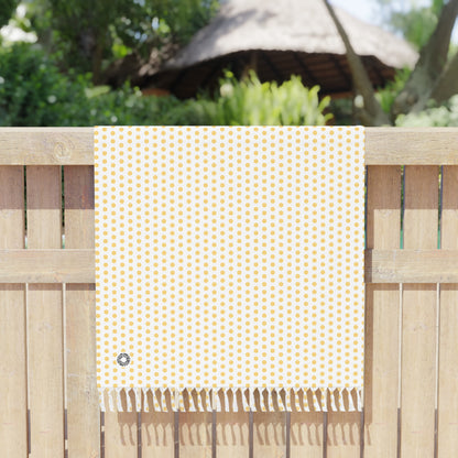 Boho Beach Cloth- Polka Dot Yellow