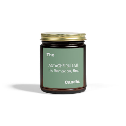&quot;Astaghfirullah&quot; Scented Candles, Coconut Apricot Wax (4oz, 9oz)