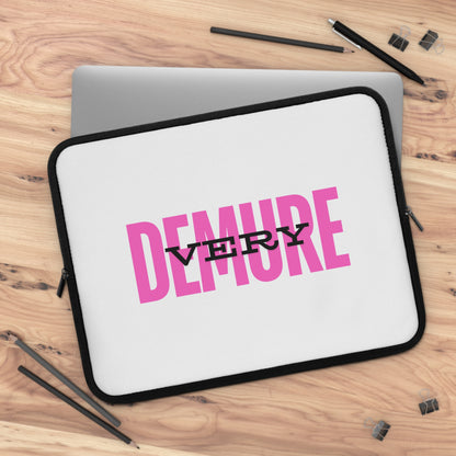 &quot;Very Demure&quot; Laptop Sleeve- Pink