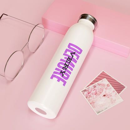 &quot;Very Demure&quot; Slim Water Bottle- Violet