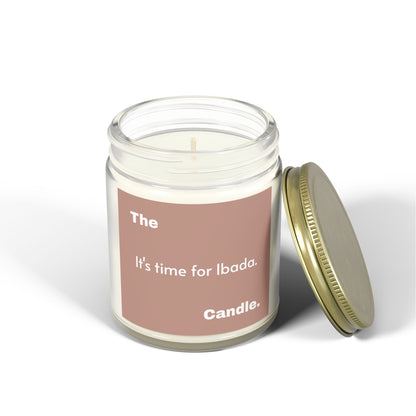 &quot;Time for Ibada&quot; Scented Candles, Coconut Apricot Wax (4oz, 9oz)