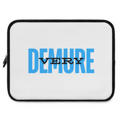 &quot;Very Demure&quot; Laptop Sleeve- Blue