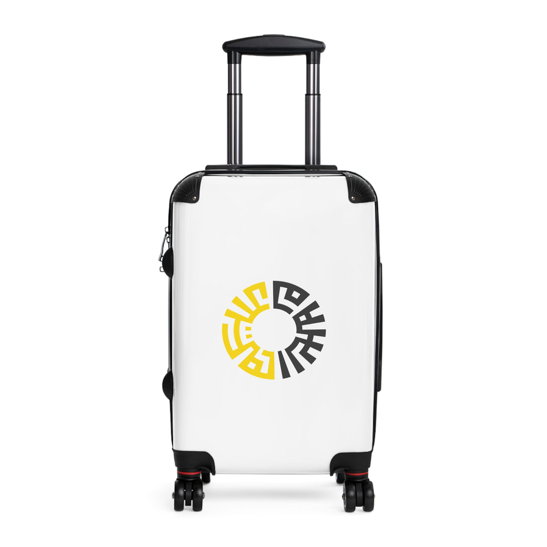 Travel Suitcases- White/Yellow