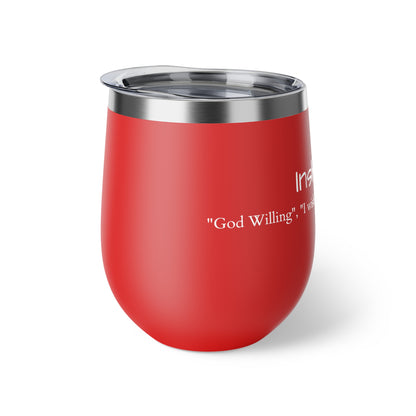 Copper Vacuum Insulated Cup, 12oz- &quot;InshaAllah&quot;