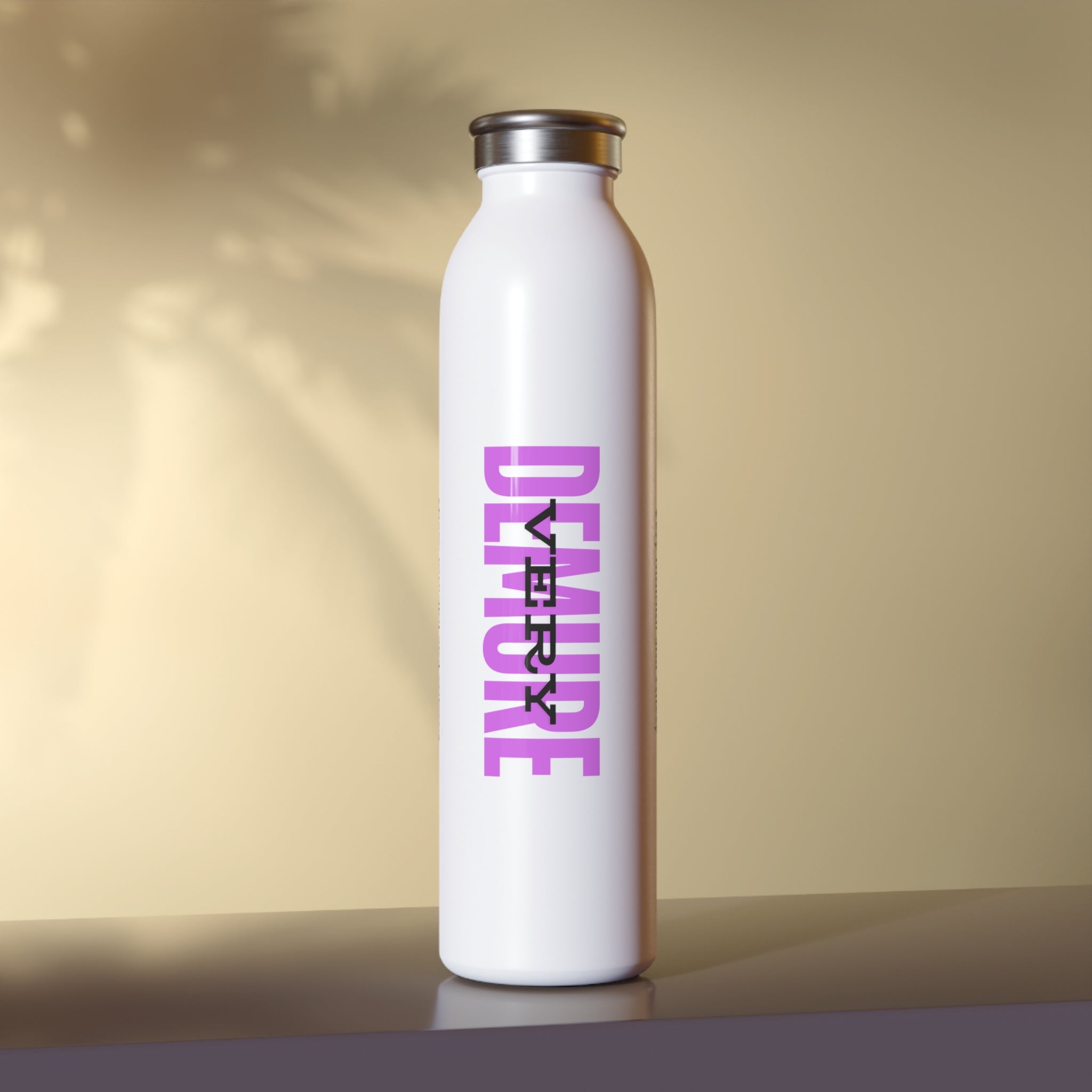 &quot;Very Demure&quot; Slim Water Bottle- Violet
