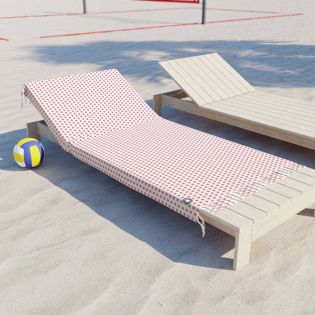 Boho Beach Cloth- Polka Dot Red