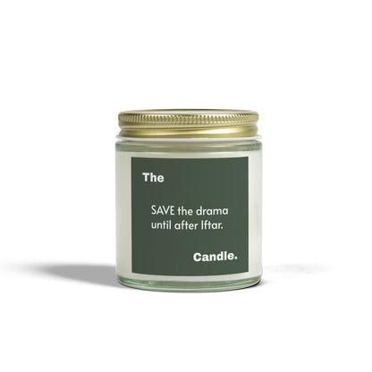 &quot;Save the Drama&quot; Scented Candles, Coconut Apricot Wax (4oz, 9oz)