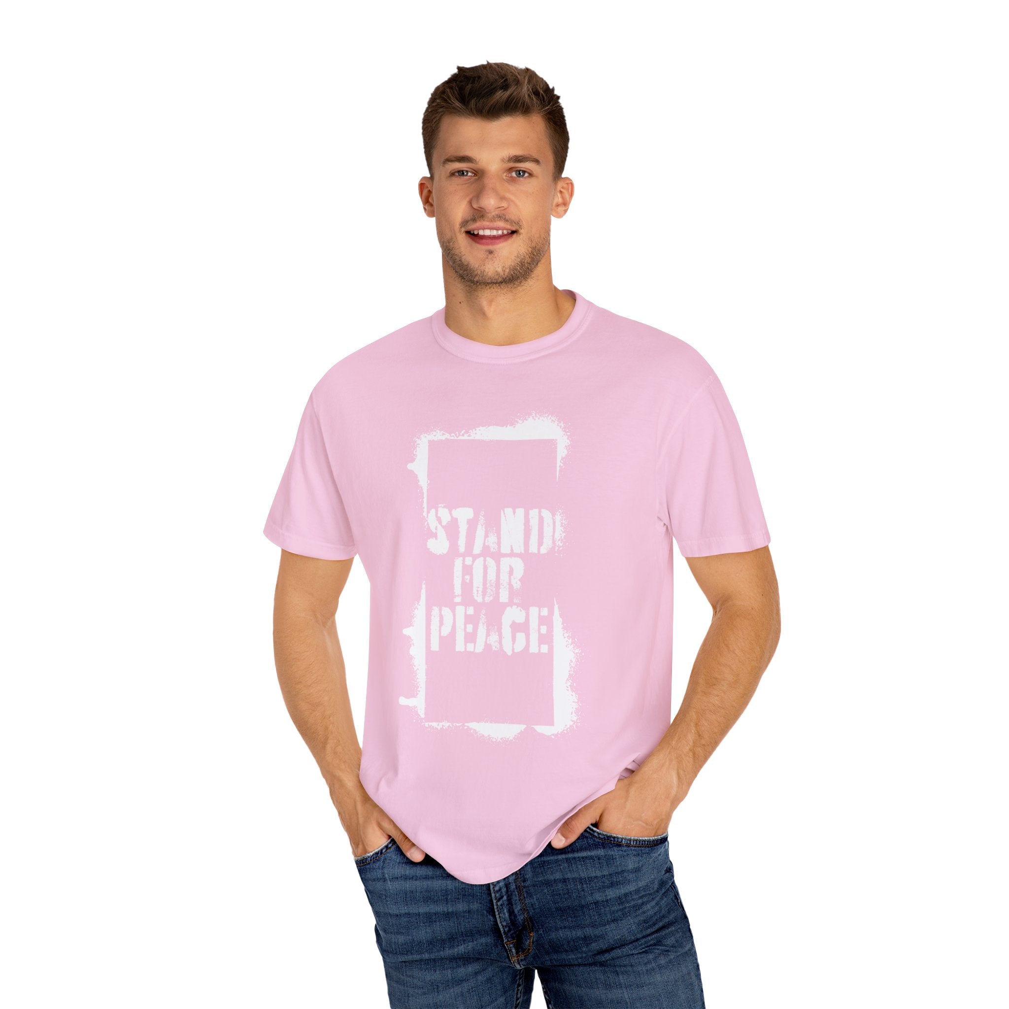 &quot;Stand for Peace&quot; Unisex Garment-Dyed T-shirt