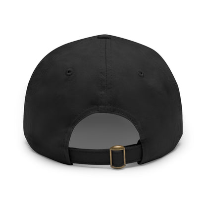 Hat with Leather Patch, &quot;Happiness&quot;