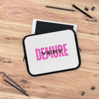 &quot;Very Demure&quot; Laptop Sleeve- Pink