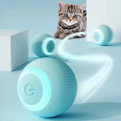Smart Cat Ball Toys Automatic Rolling Ball Electric Cat Toys Interactive for Cats Training Self-Moving Kitten Toys for Indoor