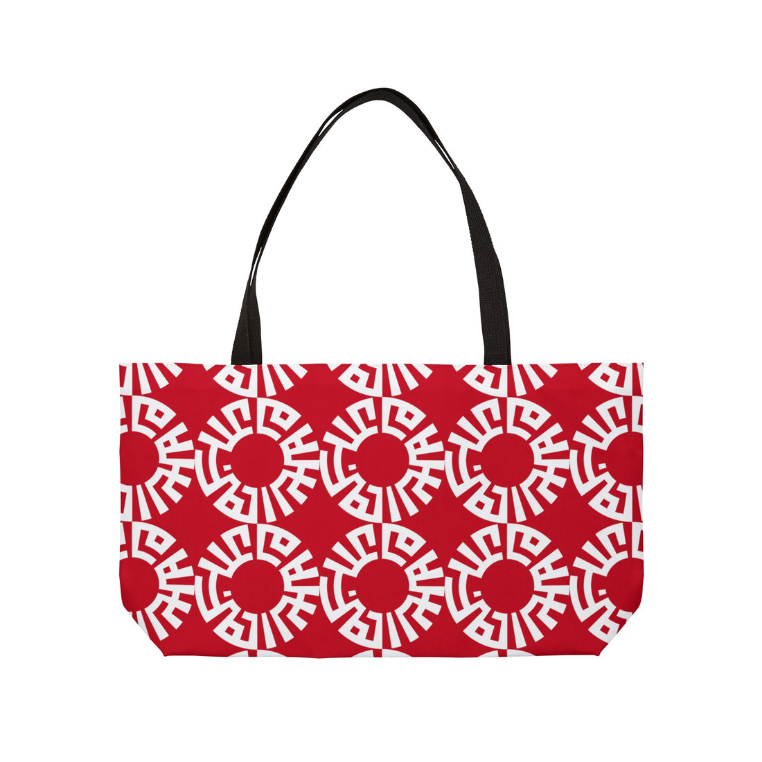 "Salam" Weekender Tote Bag- Dark Red