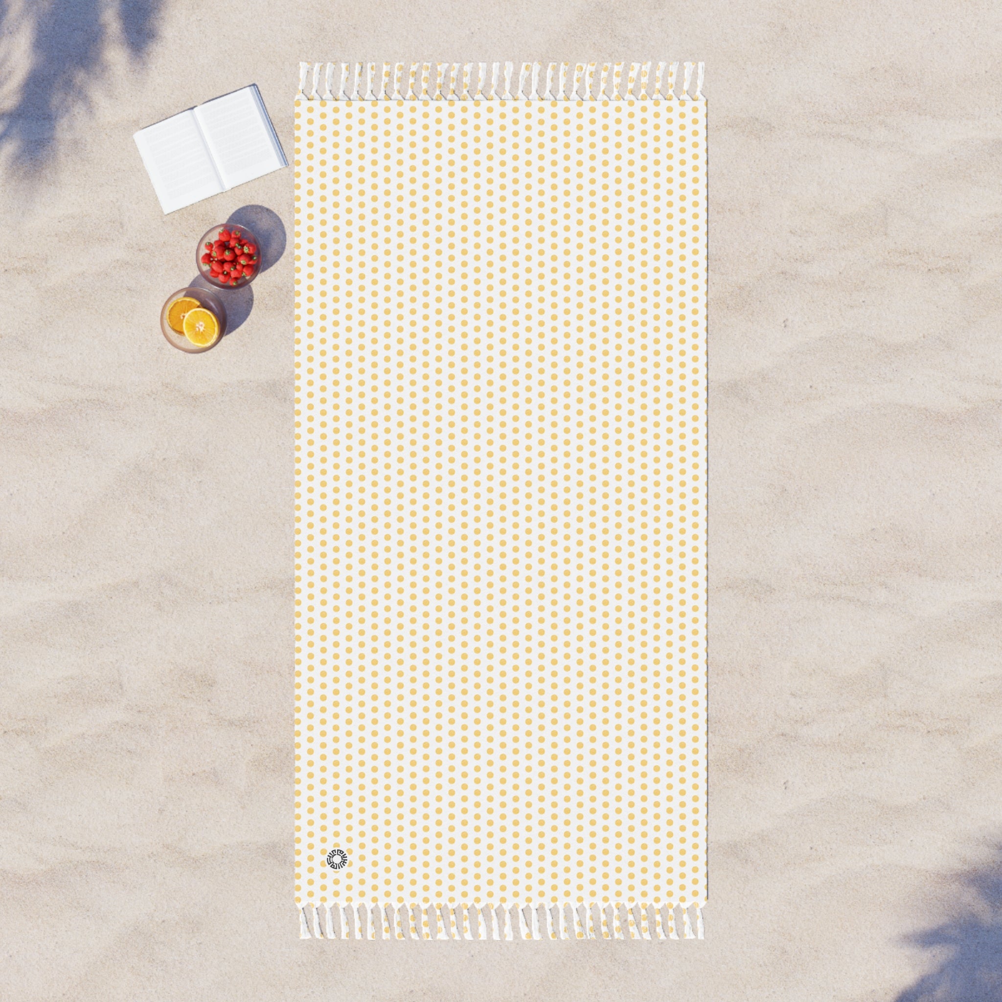 Boho Beach Cloth- Polka Dot Yellow