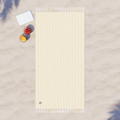 Boho Beach Cloth- Polka Dot Yellow