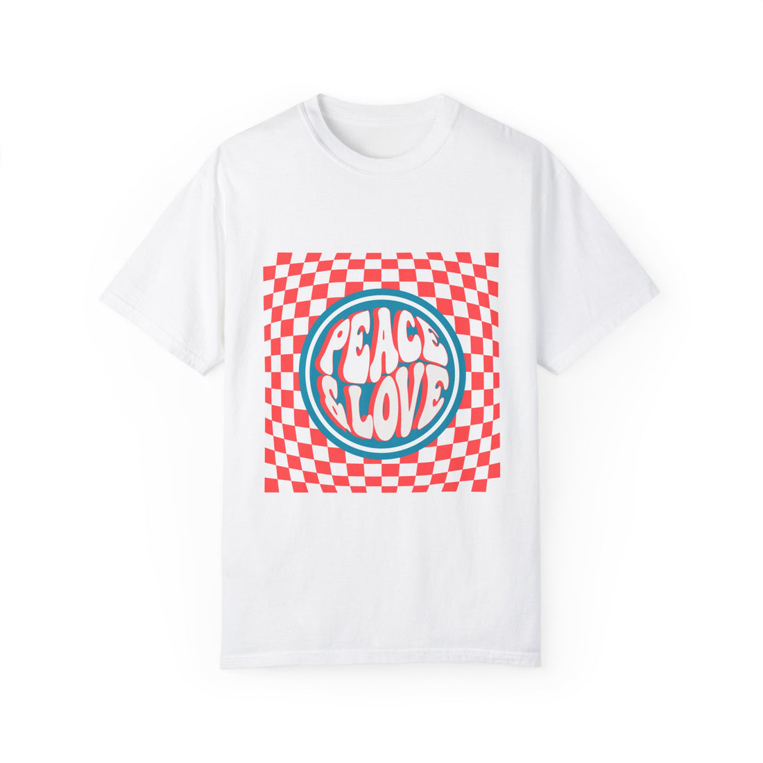 "Peace & Love" Garment-Dyed T-shirt