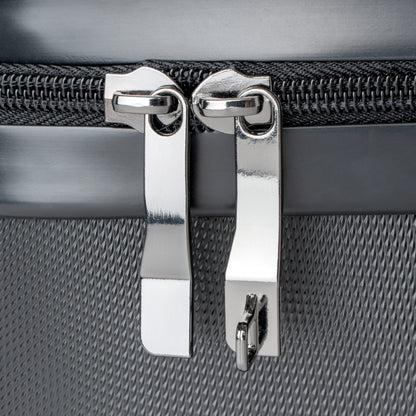 Travel Suitcases- White/Yellow