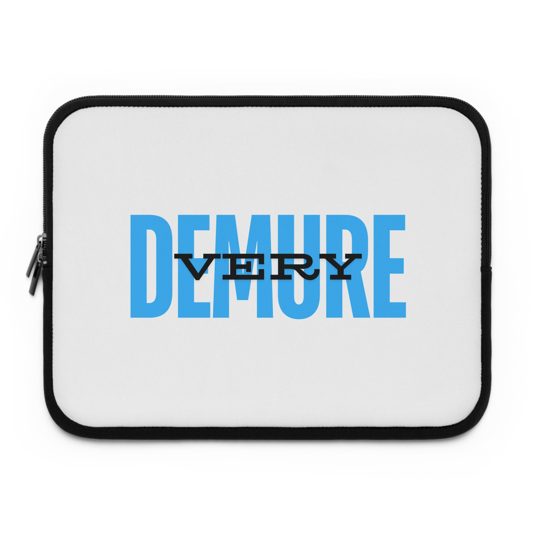 &quot;Very Demure&quot; Laptop Sleeve- Blue