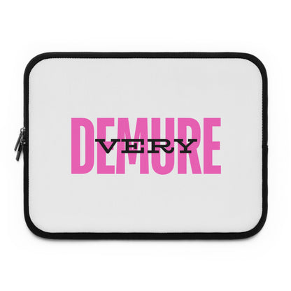 &quot;Very Demure&quot; Laptop Sleeve- Pink