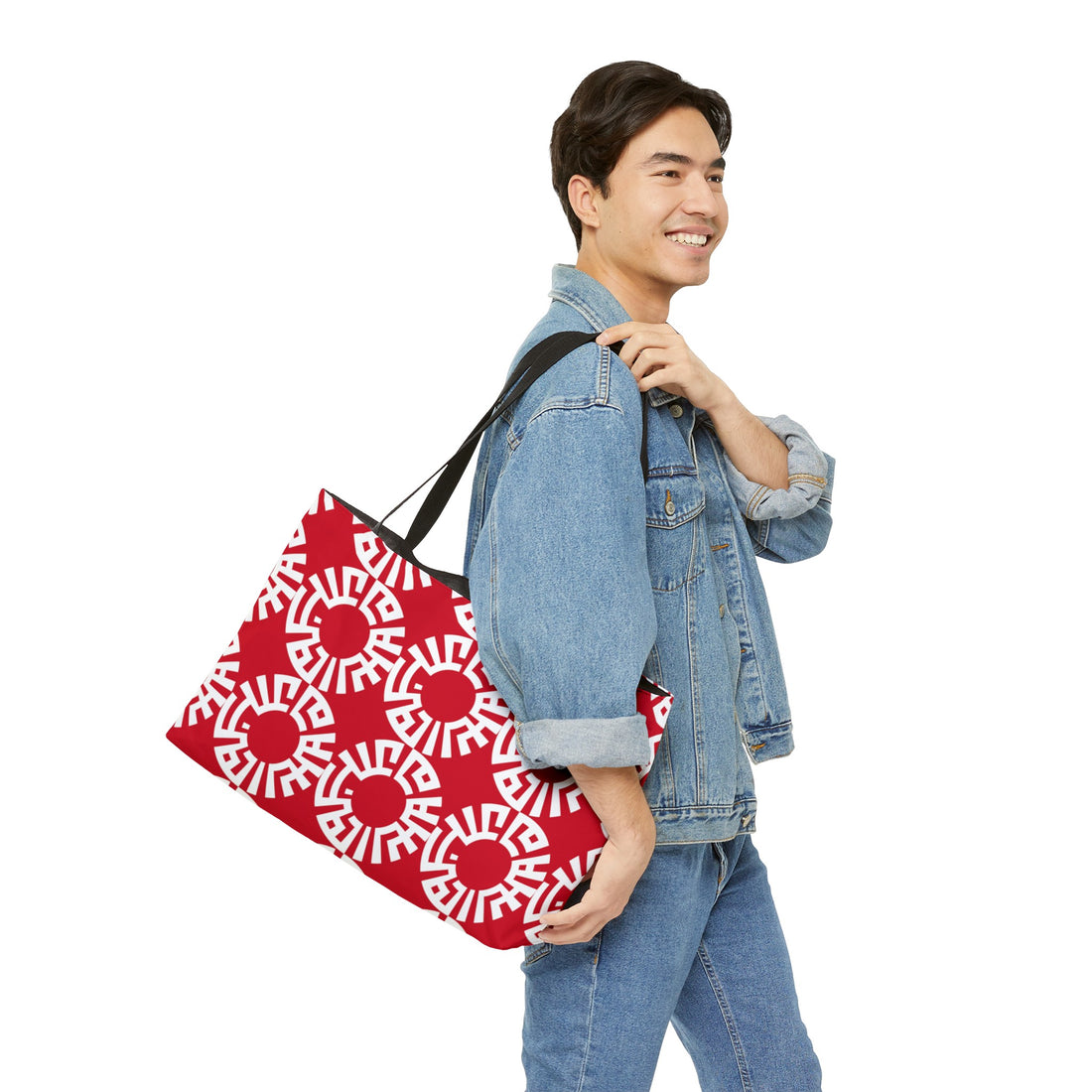 "Salam" Weekender Tote Bag- Dark Red