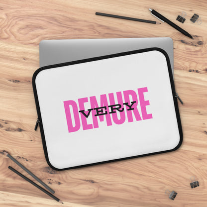 &quot;Very Demure&quot; Laptop Sleeve- Pink